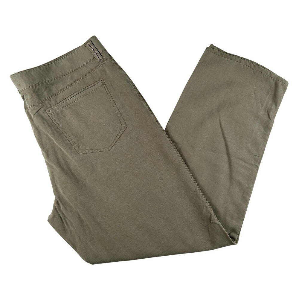 Tommy Bahama Pants Mens 40x33 Beige Tencel Cotton 5-Pocket Chino Straight Leg
